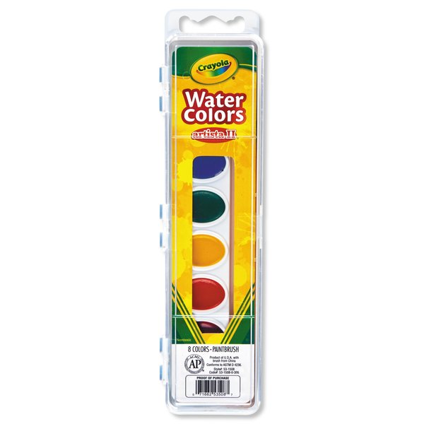 Crayola Artista II 8-Color Watercolor Set, 8 Assorted Colors 531508